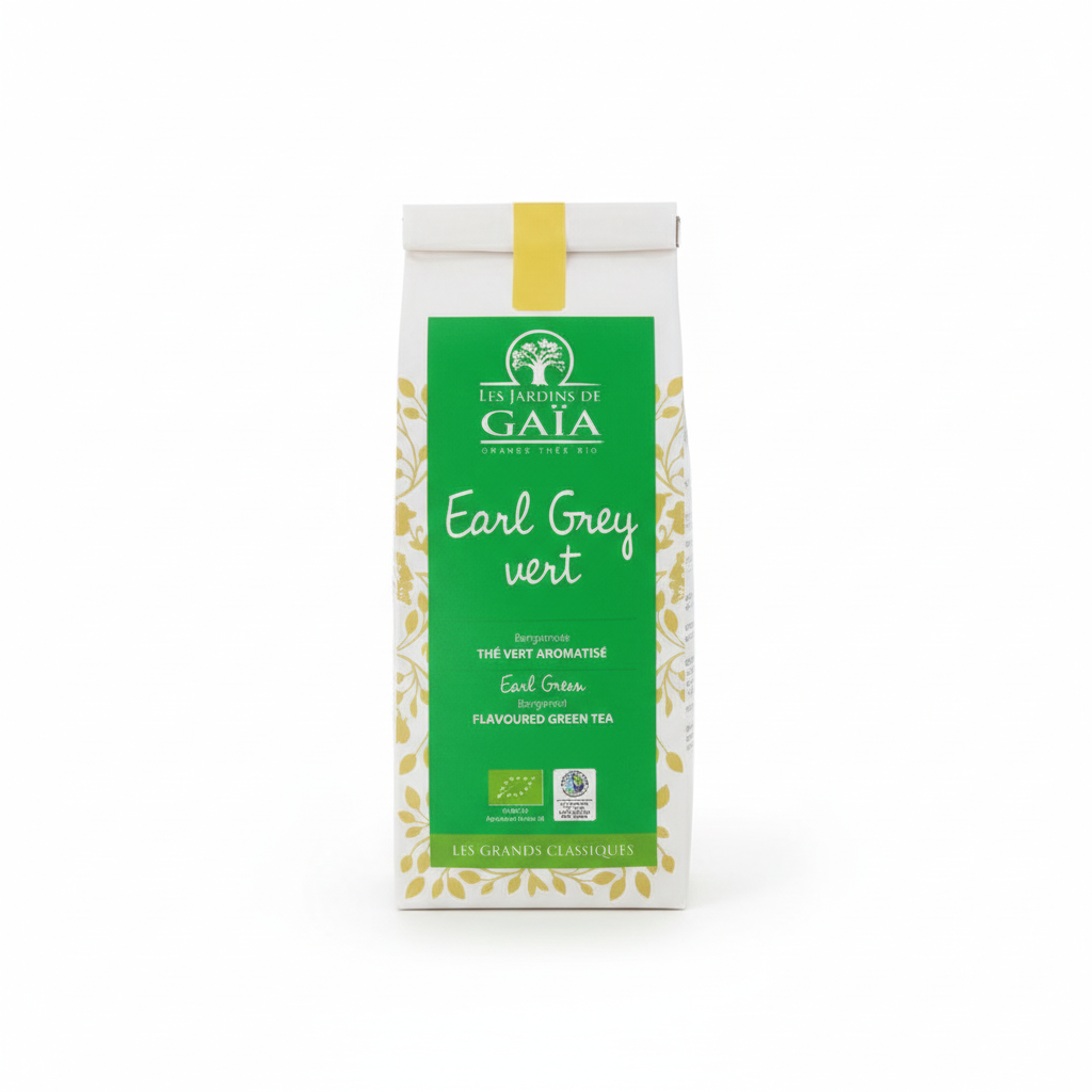 Jardins De Gaïa -- EOL Thé vert bio earl grey (bergamote) - 100 g