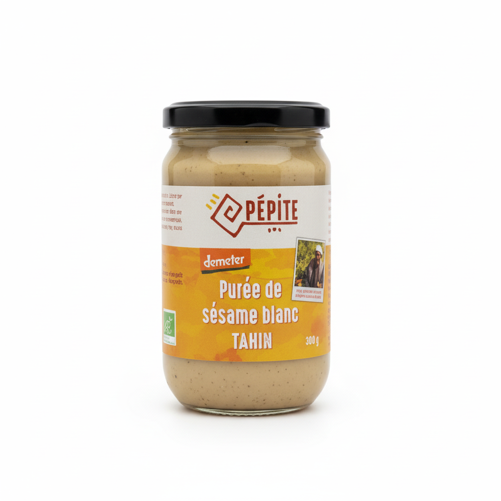 Pépite -- Purée de sésame blanc bio (origine Egypte) - 300 g