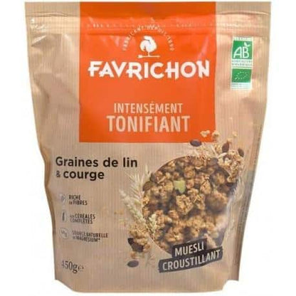 Favrichon -- Muesli croustillant graines de lin & courges - 450 g