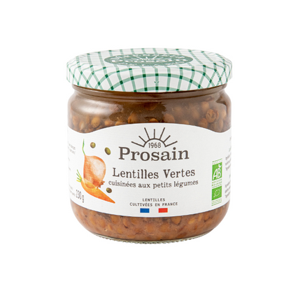 Prosain -- EOL Lentilles vertes bio cuisinées aux petits légumes - 345 g
