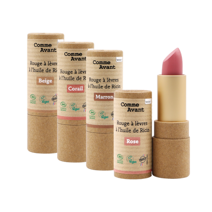 Rouge à lèvres à l'huile de ricin (marron) - 2